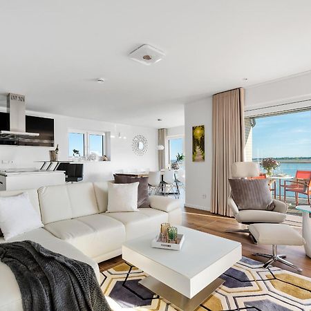 Horizont- Direkt Am Wasser, Hafenblick, Fahrstuhl, Sauna, Ueberdachter Balkon Ольпениц Экстерьер фото